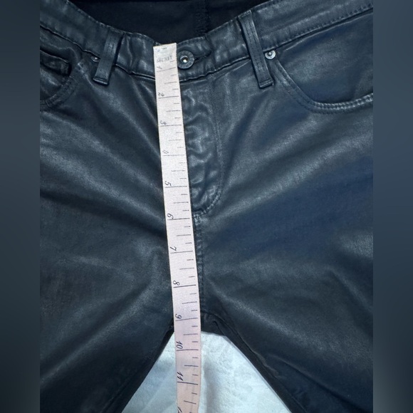 AG Adriano Goldschmied Coated Legging Ankle Vintage Leatherette Light Black - Picture 7 of 9